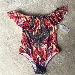 NWT Off-the-Shoulder Swimsuit